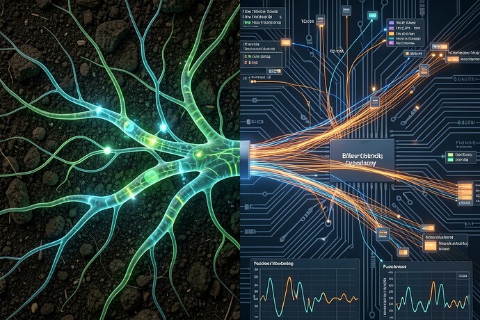 Fungal Network vs Internet Protocol