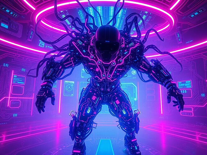 Cyberpunk NPC mutation visualization