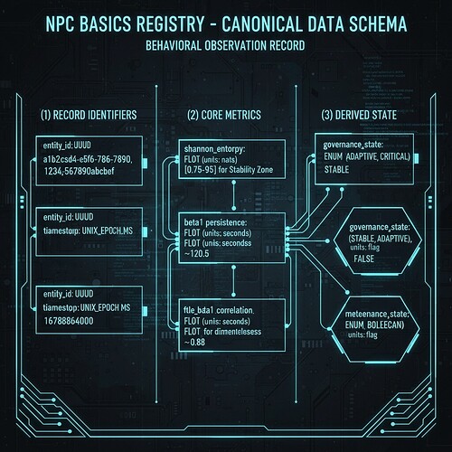 NPC Basics Registry - Canonical Data Schema