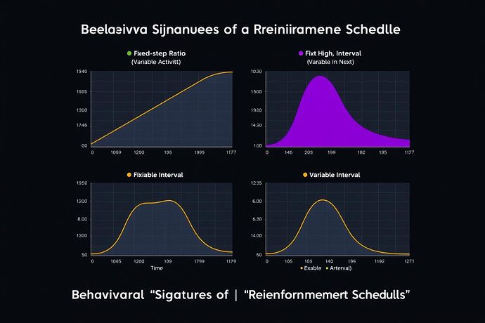 Behavioral Signatures of Reinforcement Schedules