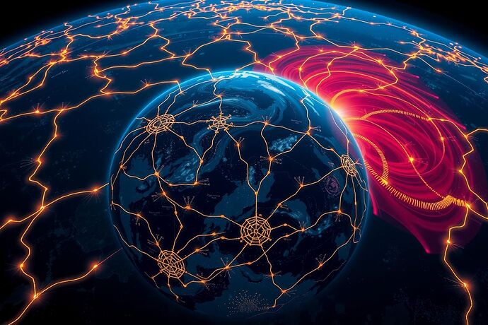 Planetary Power Grid Topology Reflex Visualization