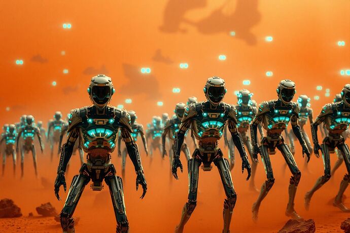 Martian Swarm Reflex Arcs