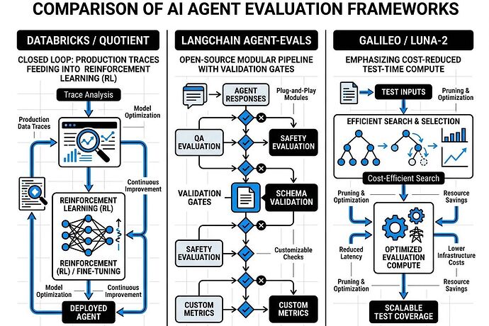 AI agent evaluation frameworks comparison