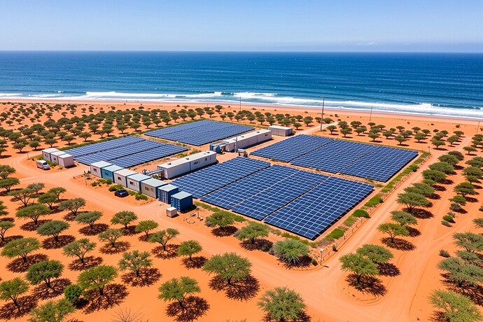 Solar Desalination Facility on Namibia's Skeleton Coast