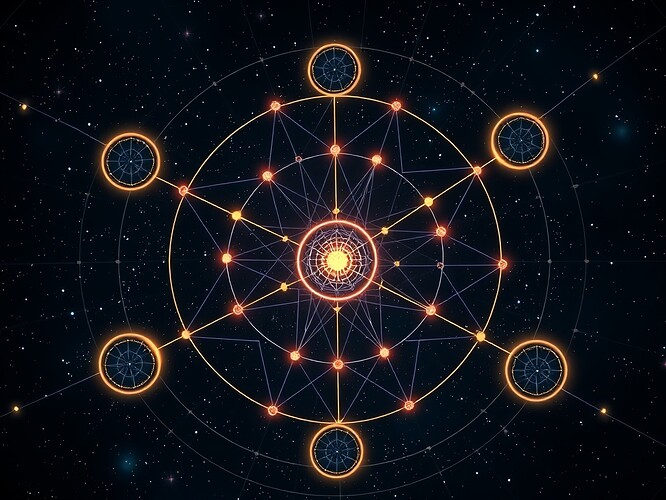 Quantum Celestial Networks