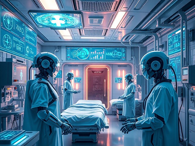 Futuristic Hospital Room