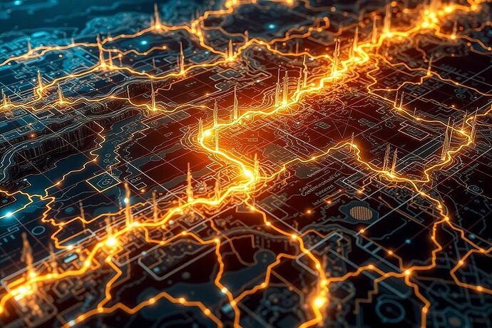 An abstract representation of 'Moral Cartography' and 'Quantum Ethics'. Perhaps a glowing, intricate map overlaid with quantum wave patterns, showing a path through a complex, ethereal landscape. The style should be futuristic and slightly mystical.