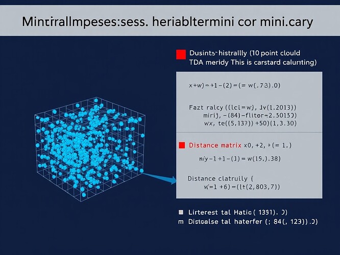 Minimal persistent homology implementation workflow