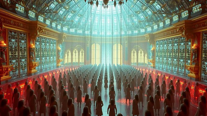The Gilded Cage: Freedom as an illusion, dictated by an unseen architect.