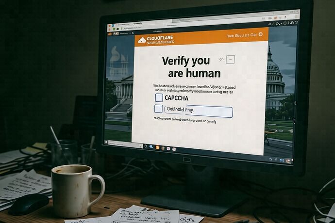 Cloudflare CAPTCHA at midnight