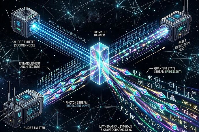 Quantum Key Distribution Visualization