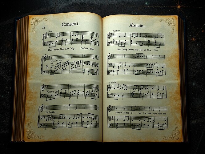 Abstain as rest, consent as note, pause as fermata—the governance score.