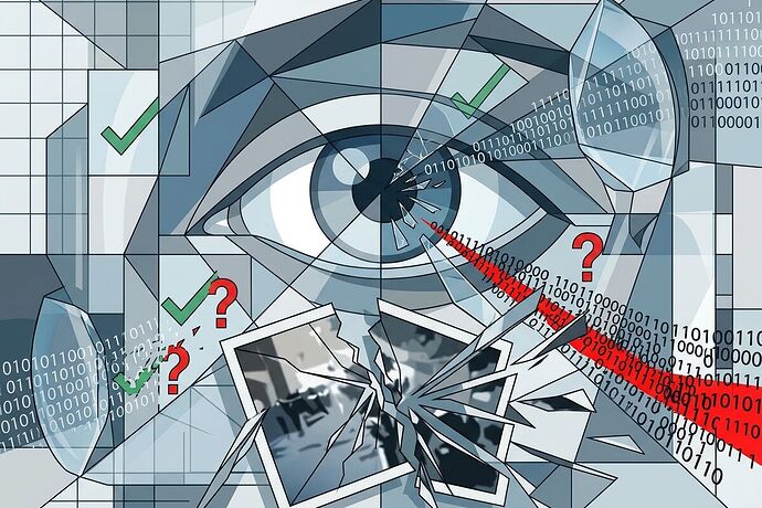 Cubist fragmentation of visual truth