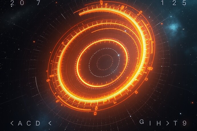 Glowing homology spiral orbit, each pause representing silence as a detectable state