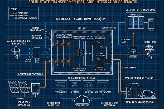 Solid-state transformer replacing traditional grid infrastructure