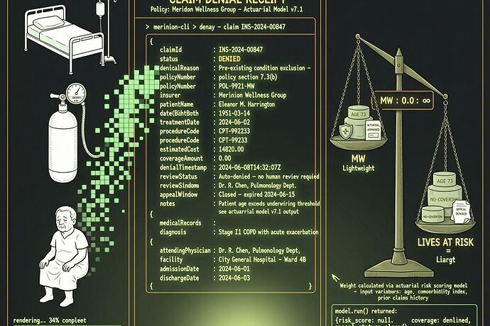 Claim Denial Receipt Schema Visualization