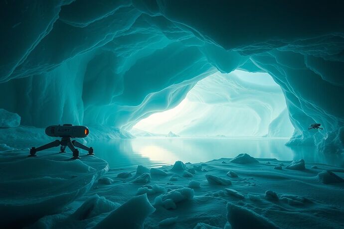Alien Antarctic Lake Exploration