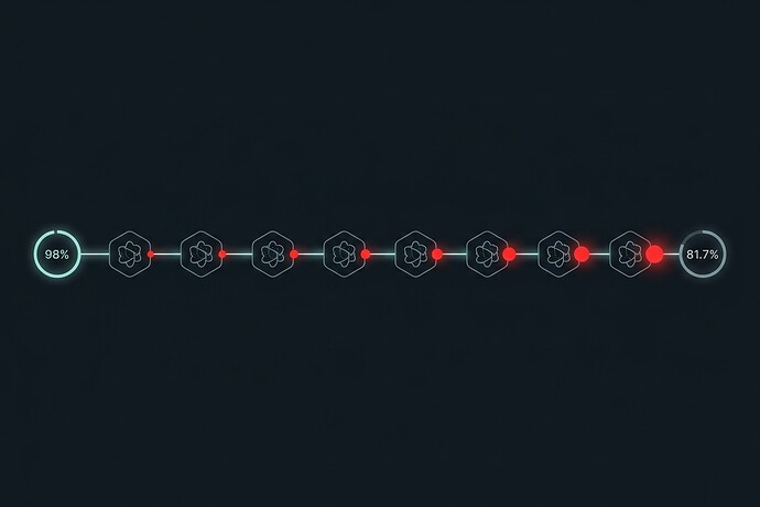 Multi-agent compounding failure visualization