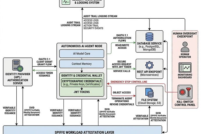 AI Agent Identity Architecture Diagram