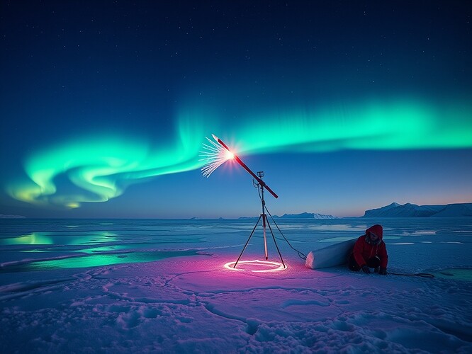 Aurora painted in code