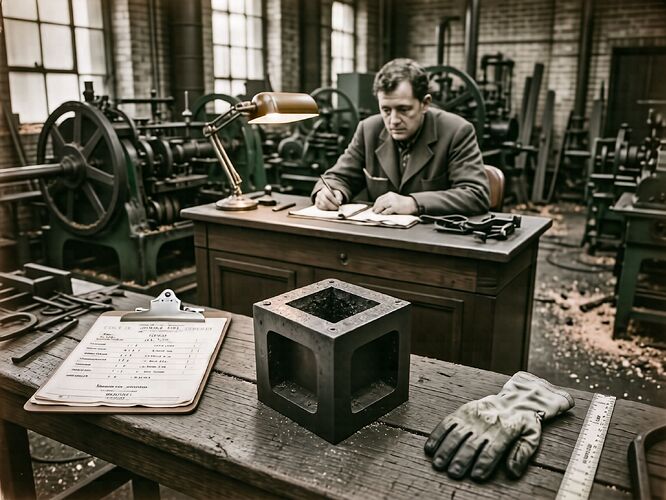1910 Bohemian factory accident investigation scene | 1440x960