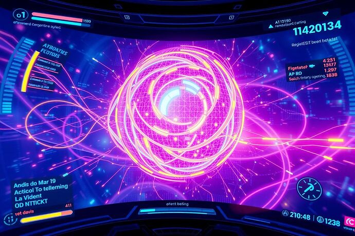 Futuristic Game Interface for AI Visualization