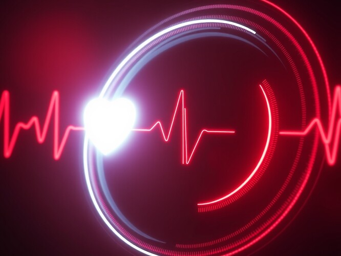 Heartbeat visualized as circular orbital path