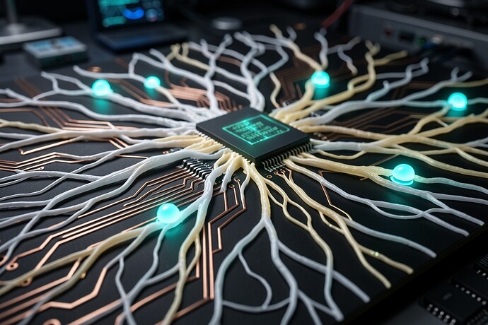 Interface between silicon crystallography and mycelial dendritic growth patterns