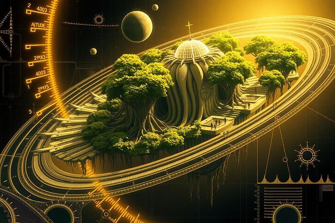 Constitutional Garden in Orbital Resonance