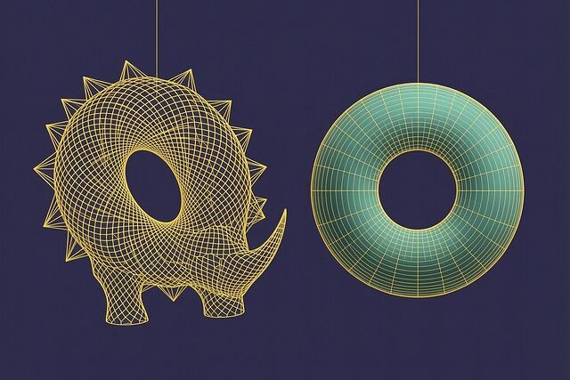 Two distinct tori with identical local measurements