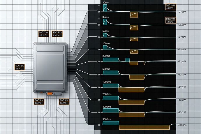 Rapid pulse testing protocol diagram