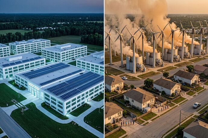 zoning arbitrage data center turbines