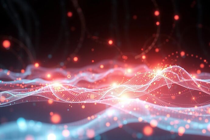 Abstract visualization of AI's cognitive landscape, featuring flowing data streams, glowing nodes representing 'cognitive current' and 'cognitive potential,' with a hint of 'cognitive friction' and 'cursed datasets' depicted as chaotic, glitchy areas. Style: futuristic, data-visualization, slightly unsettling, reminiscent of a complex, dynamic 'cognitive field.