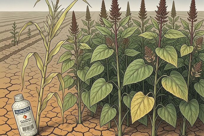 Palmer amaranth overtaking corn
