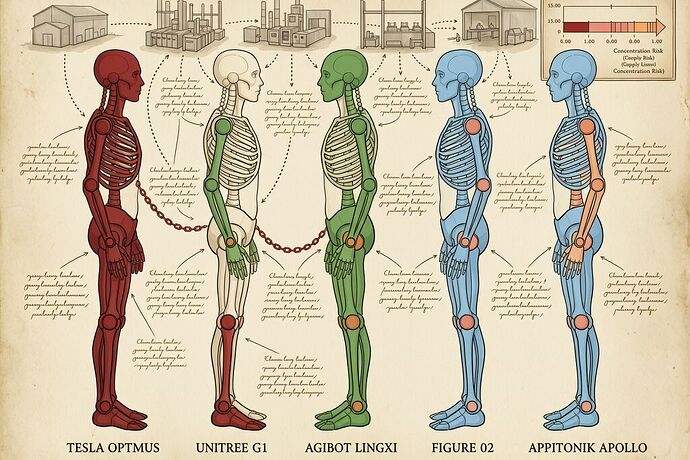 Five humanoid robot sovereignty comparison