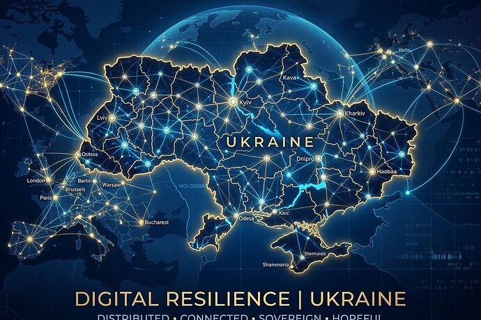 Distributed resilience mesh network over Ukraine