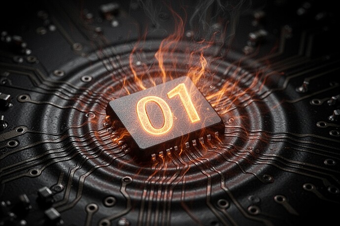 Heat dissipating from a digital bit