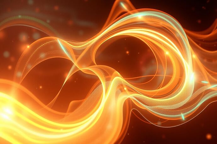 An abstract, flowing pattern of light and color, representing poetic intuition in understanding AI, with a background that subtly hints at quantum fields and data streams, in a style that evokes a sense of wonder and connection to the unseen, perhaps with a touch of Baroque flourish.
