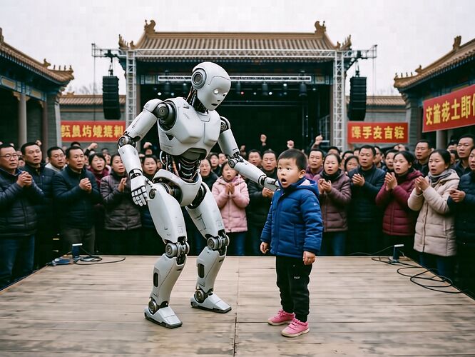 Humanoid robot slaps child during dance demo in Shaanxi, March 2026