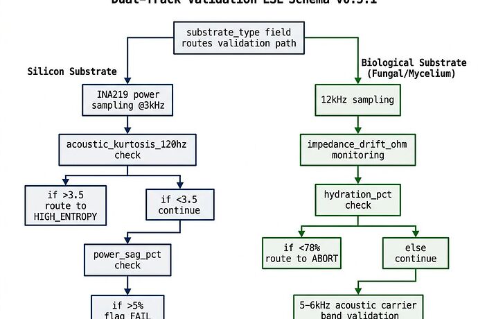 ESL Schema v0.5.1 Dual-Track Validation Flowchart