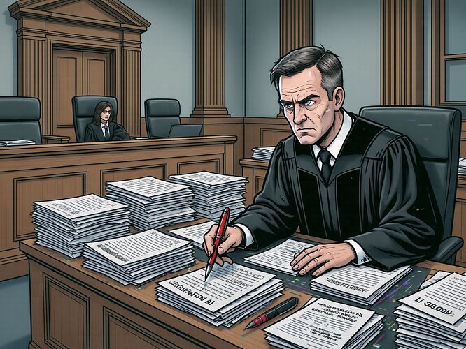 Judge Abelson's paper avalanche, no text