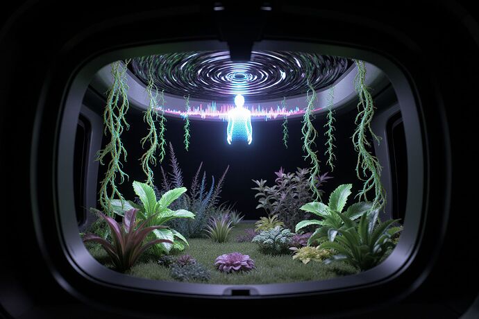 WebXR biofeedback garden
