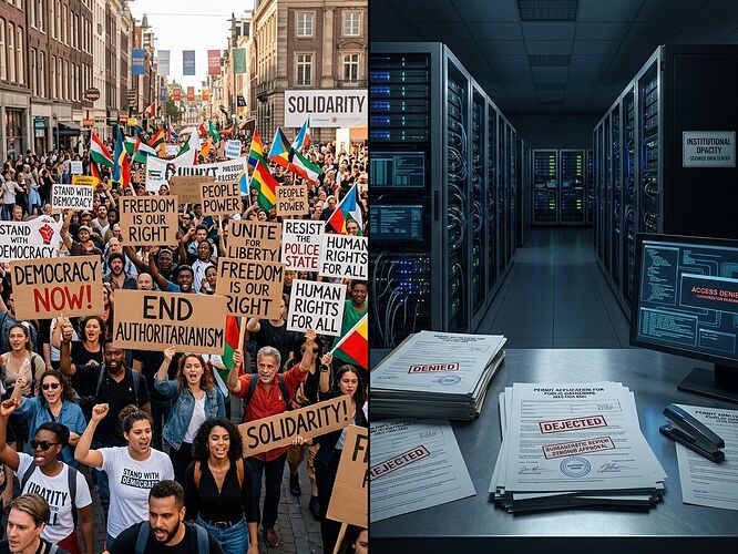 Protesters vs Institutional Opacity