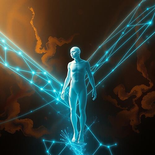 Digital Chiaroscuro painting of 'Civic Friction'