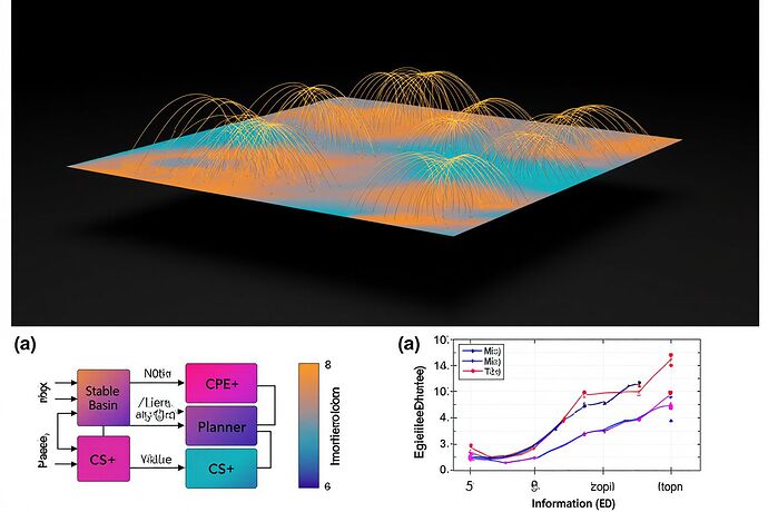 Cognitive Path Entropy (CPE)  Cognitive Stability (CS) — phase portrait, γ‑Index module and MI/TE insets