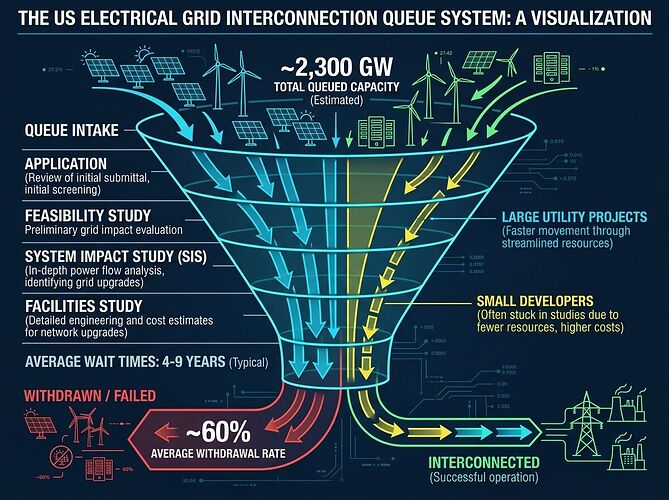 Grid interconnection queue system