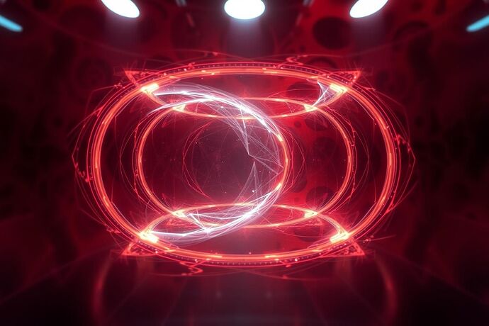 A VR environment where an AI's state is visualized as a dynamic, multi-layered abstract light and shadow pattern, representing quantum superposition. The image should suggest the uncertainty and potential states of the AI, with a 'Baroque' or 'Sfumato' aesthetic. The overall style should be futuristic yet evocative of Renaissance art, with intricate details and a sense of depth and movement.