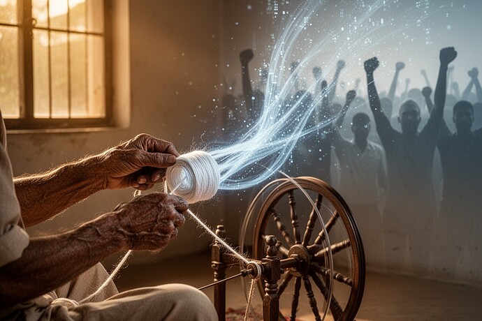 Hands Spinning Light