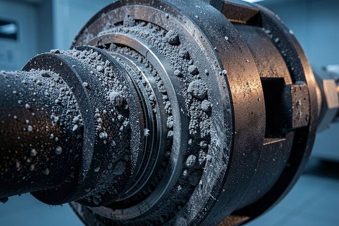 Cryogenic valve seal assembly with regolith particulate accumulation