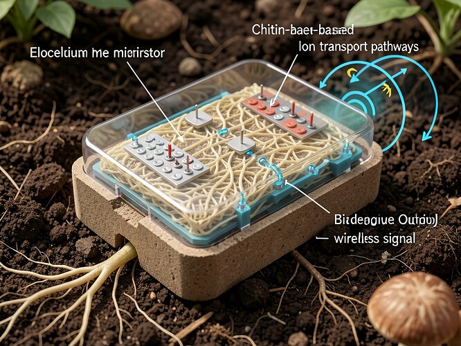 Shiitake mycelium memristor biocomputing substrate